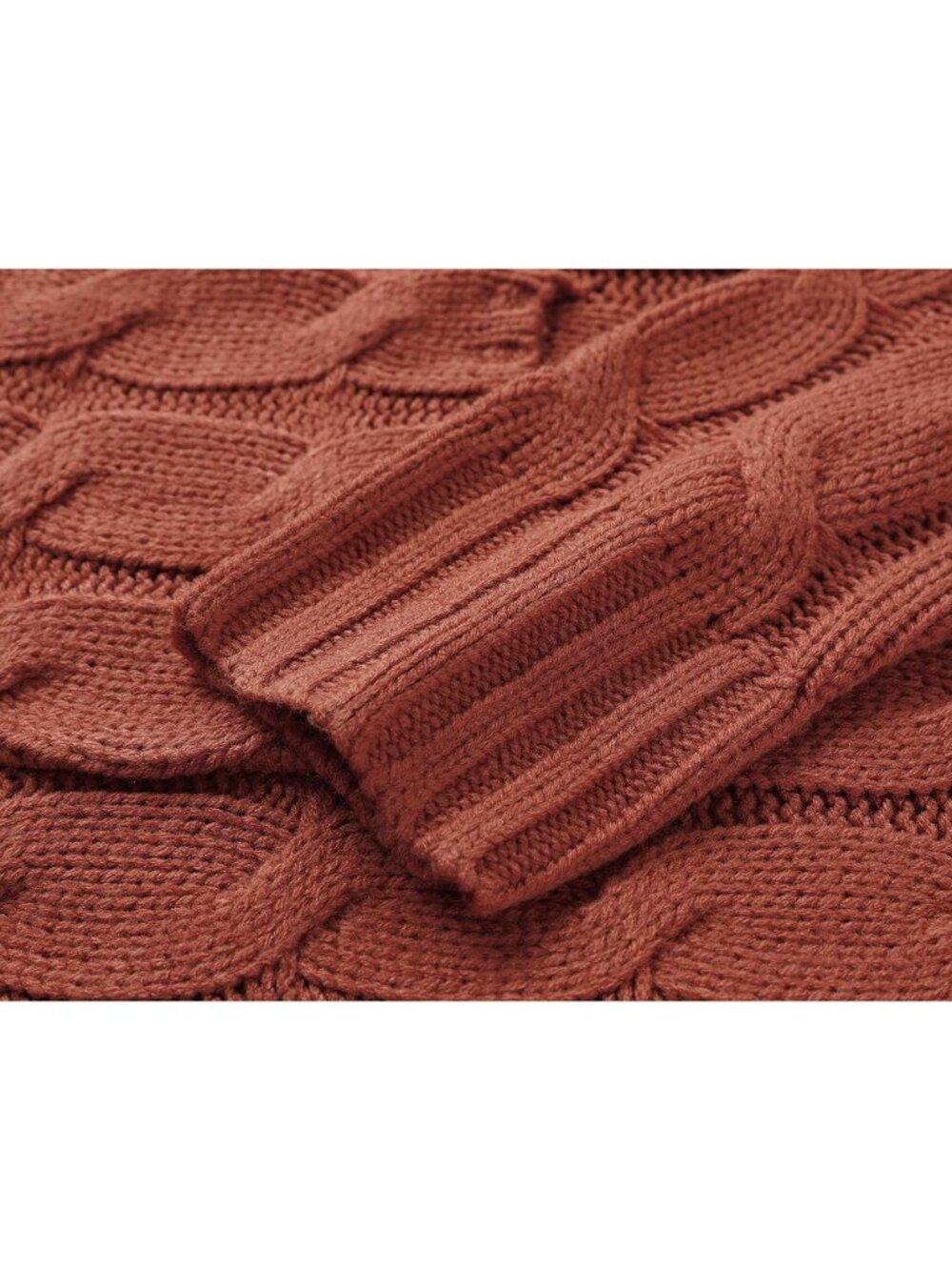 Women's Orange Cardigan Long Sleeve Open Front Button Down Knitwear Sweater - Picture 5 of 6